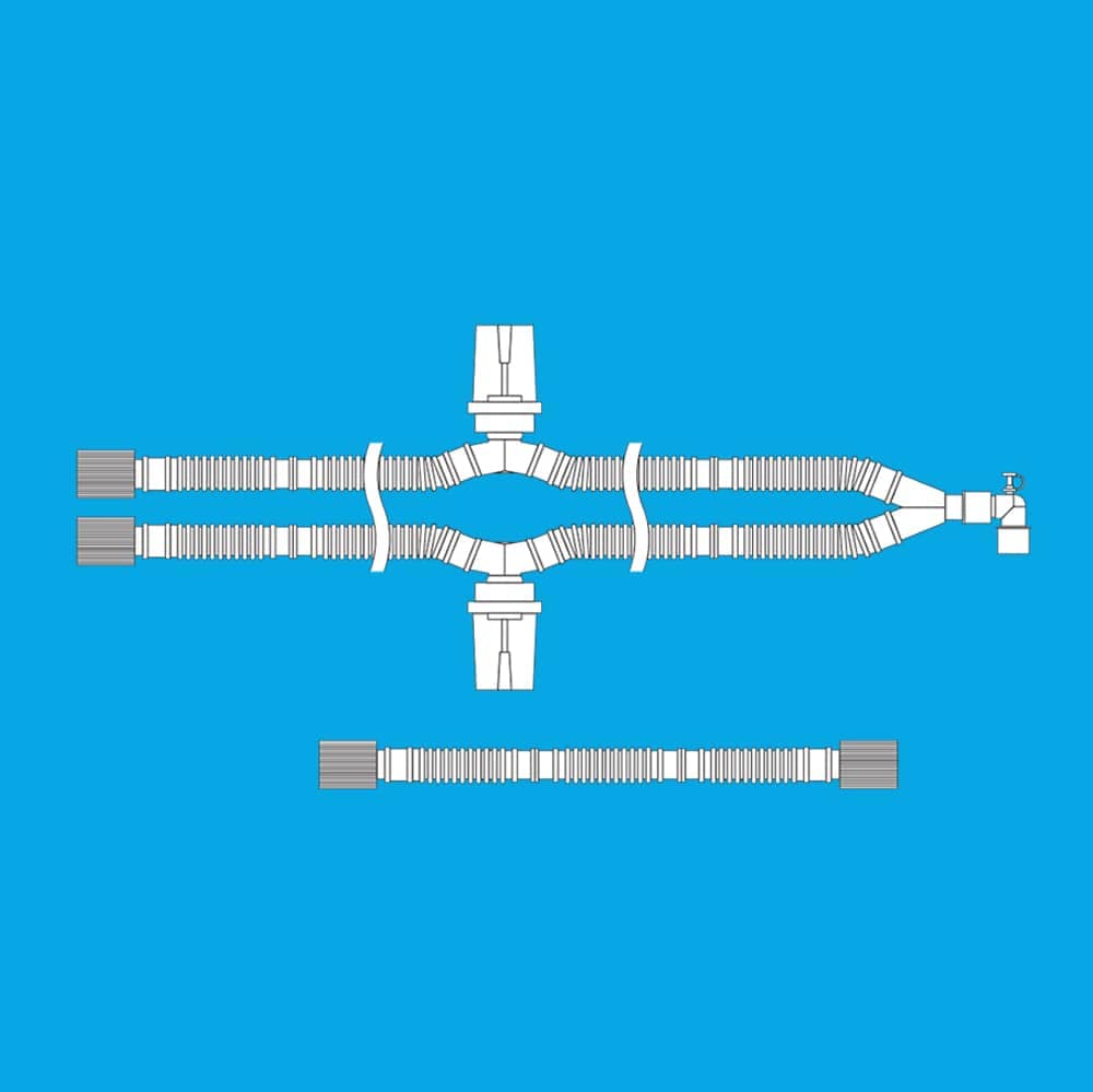 Circuito de ventilación desechable pediátrico con trampas de agua - Image 6