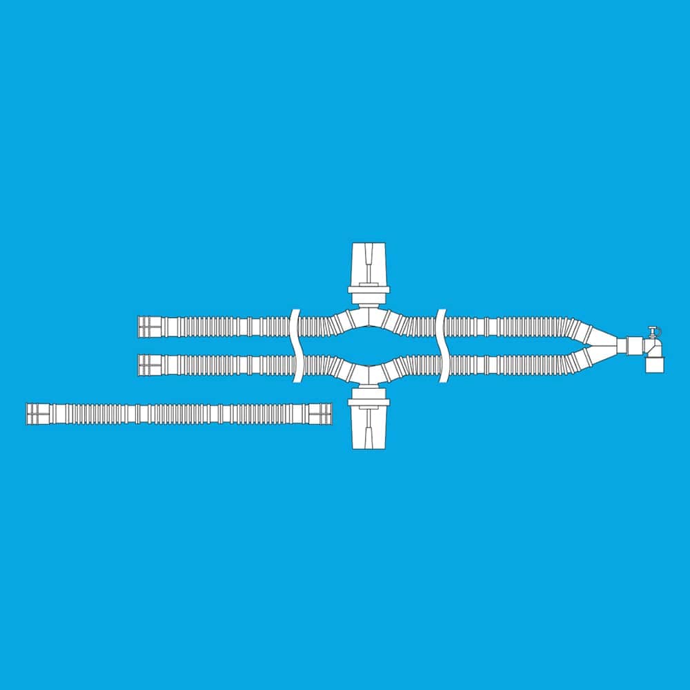 Circuito de ventilación desechable adulto con trampas de agua - Image 7