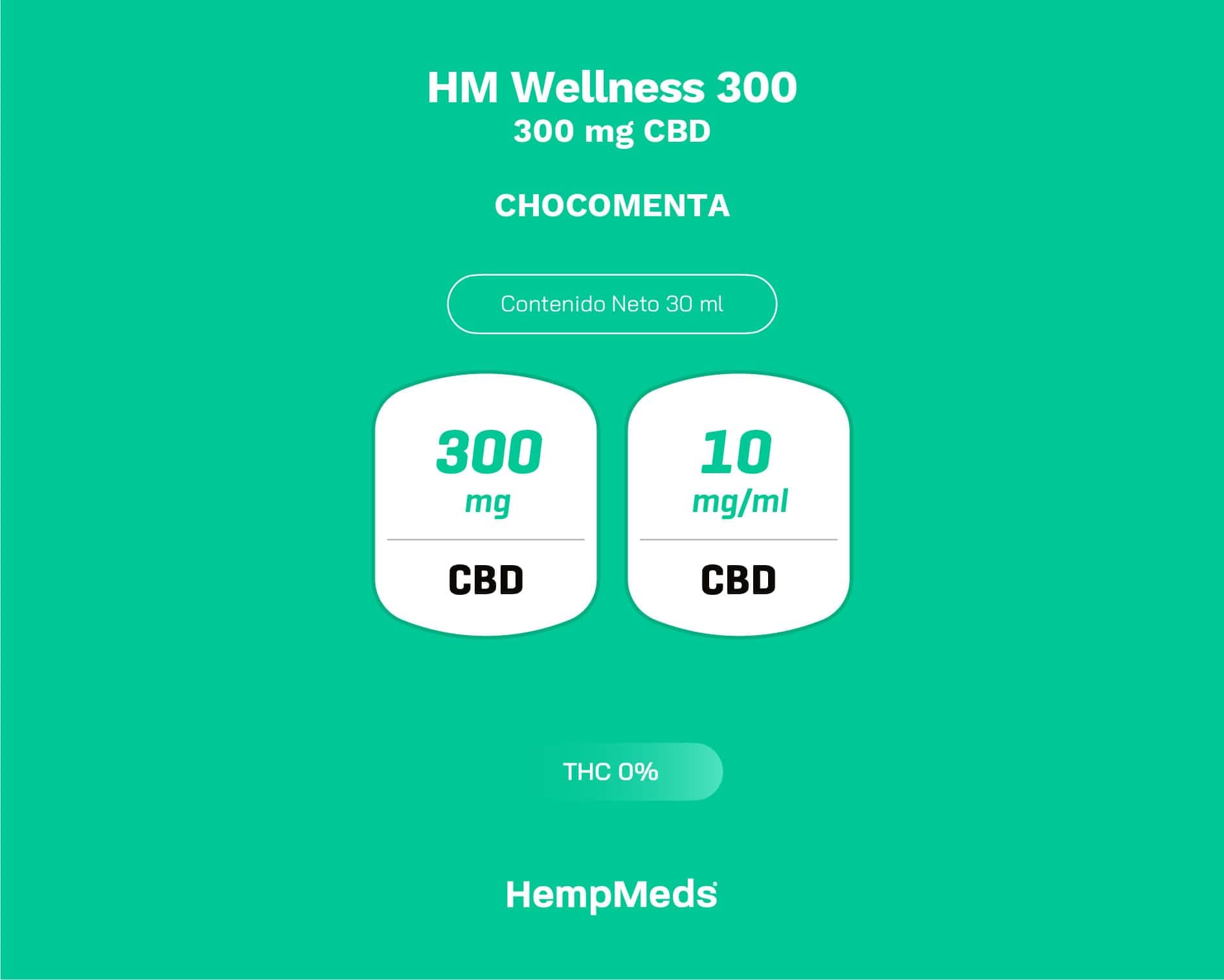 Aceite de cbd wellness con 300mg. 10mg/ml. frasco de 30ml. aceite vegetal con extracto de cannabis sativa l (cañamo) sin thc sabor menta- chocolate - Image 5