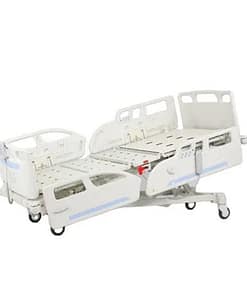 Cama eléctrica para hospitalización 5 funciones con posición de silla cardiaca colchón de 12cm modelo hpm/da-2-a1