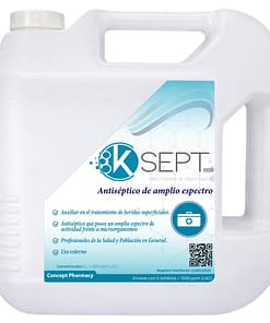 K Sept 1500 ppm trocloseno de sodio nadcc envase 5 litros