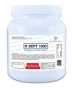 K Sept 1500 ppm trocloseno de sodio nadcc bote con 10 tabletas