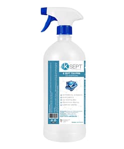 K Sept 750 ppm trocloseno de sodio nadcc bote de 1 litro