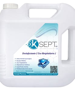 K Sept 750 ppm trocloseno de sodio nadcc envase 5 litros