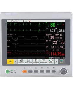 Monitor para paciente de signos vitales de 12.1" mod. im70 pantalla tactil básico preconfigurado ecg, resp, temp, spo2, pani