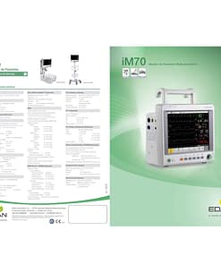 Alternative view of Monitor para paciente de signos vitales de 12.1" mod. im70 pantalla tactil básico preconfigurado ecg, resp, temp, spo2, pani